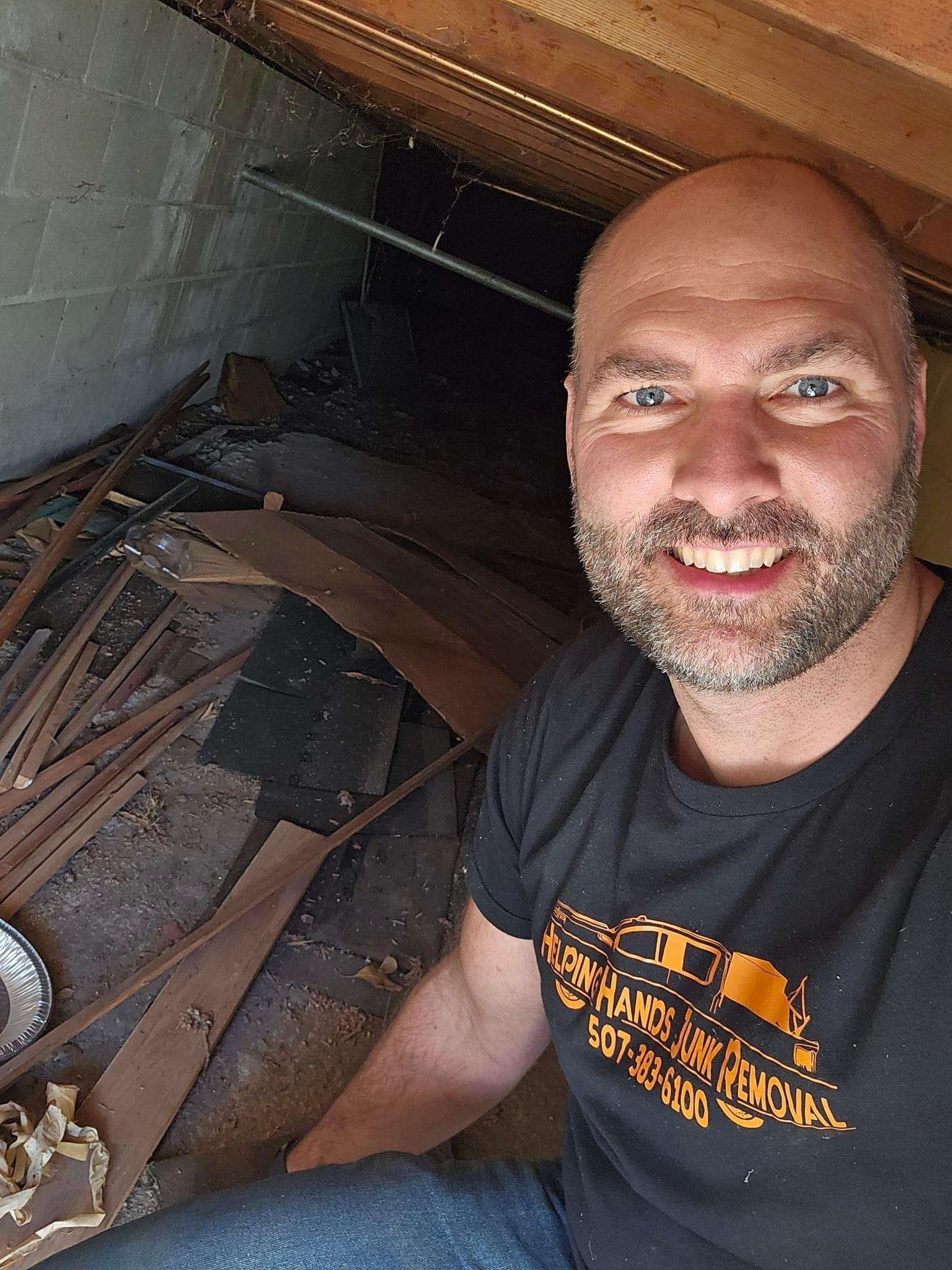 Helping Hands Junk Removal crawl space cleanup